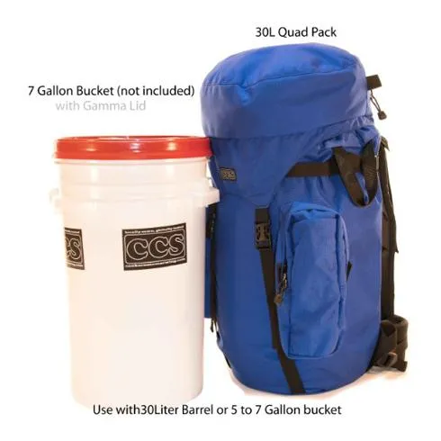 30 Liter Quad Pocket Barrel Pack