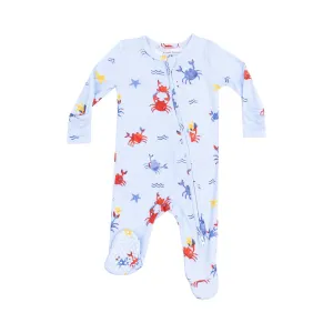 Angel Dear Crayon Crabs Zipper Footie