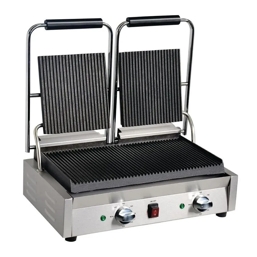 Apuro Bistro Double Ribbed Contact Grill DY994-A