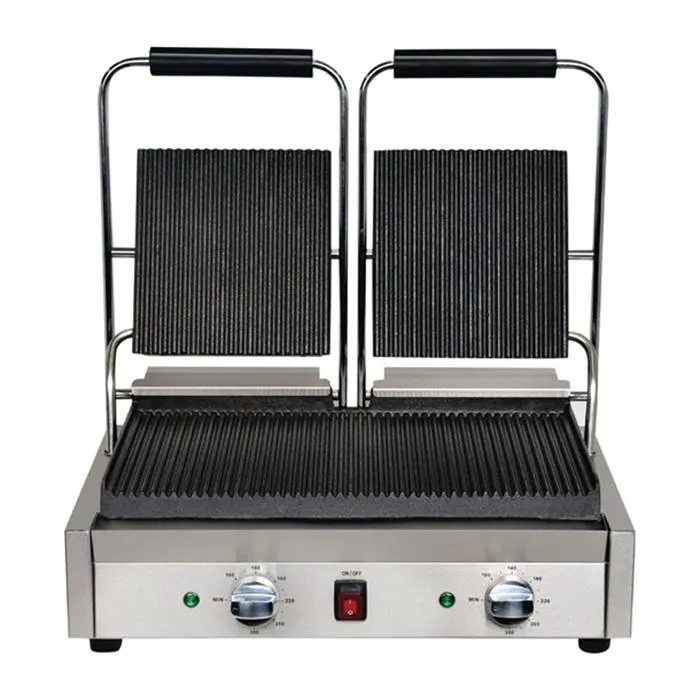 Apuro Bistro Double Ribbed Contact Grill DY994-A
