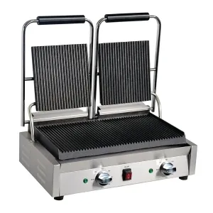 Apuro Bistro Double Ribbed Contact Grill DY994-A