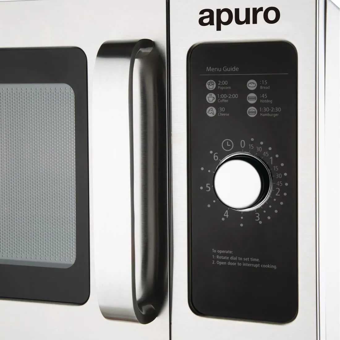 Apuro Light Duty 1000W Manual Commercial Microwave 25Ltr