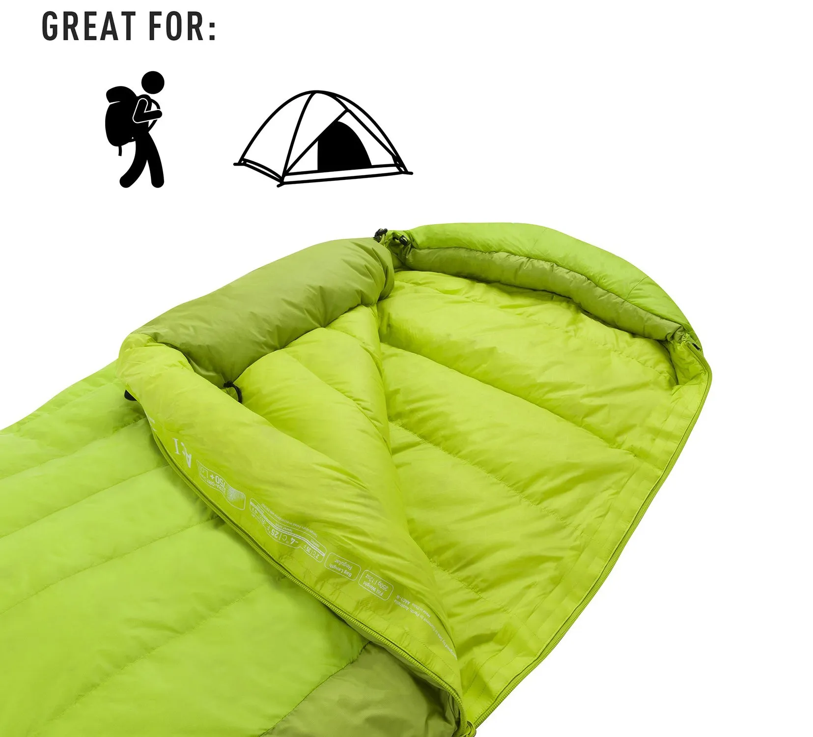 Ascent Down Mummy Sleeping Bag (25F)