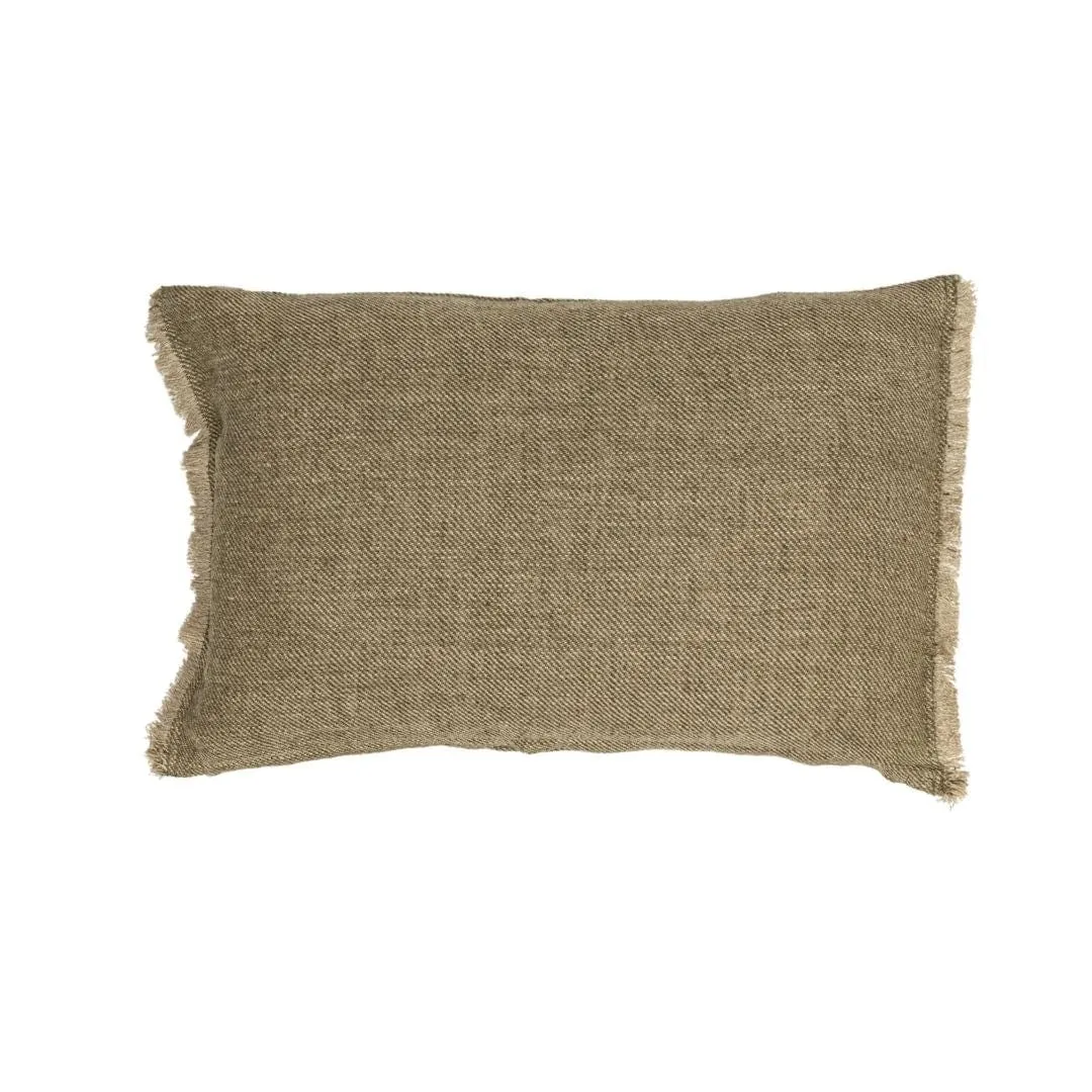 Athea Linen Cushion Cover | Olive 40x60cm Zoco Home