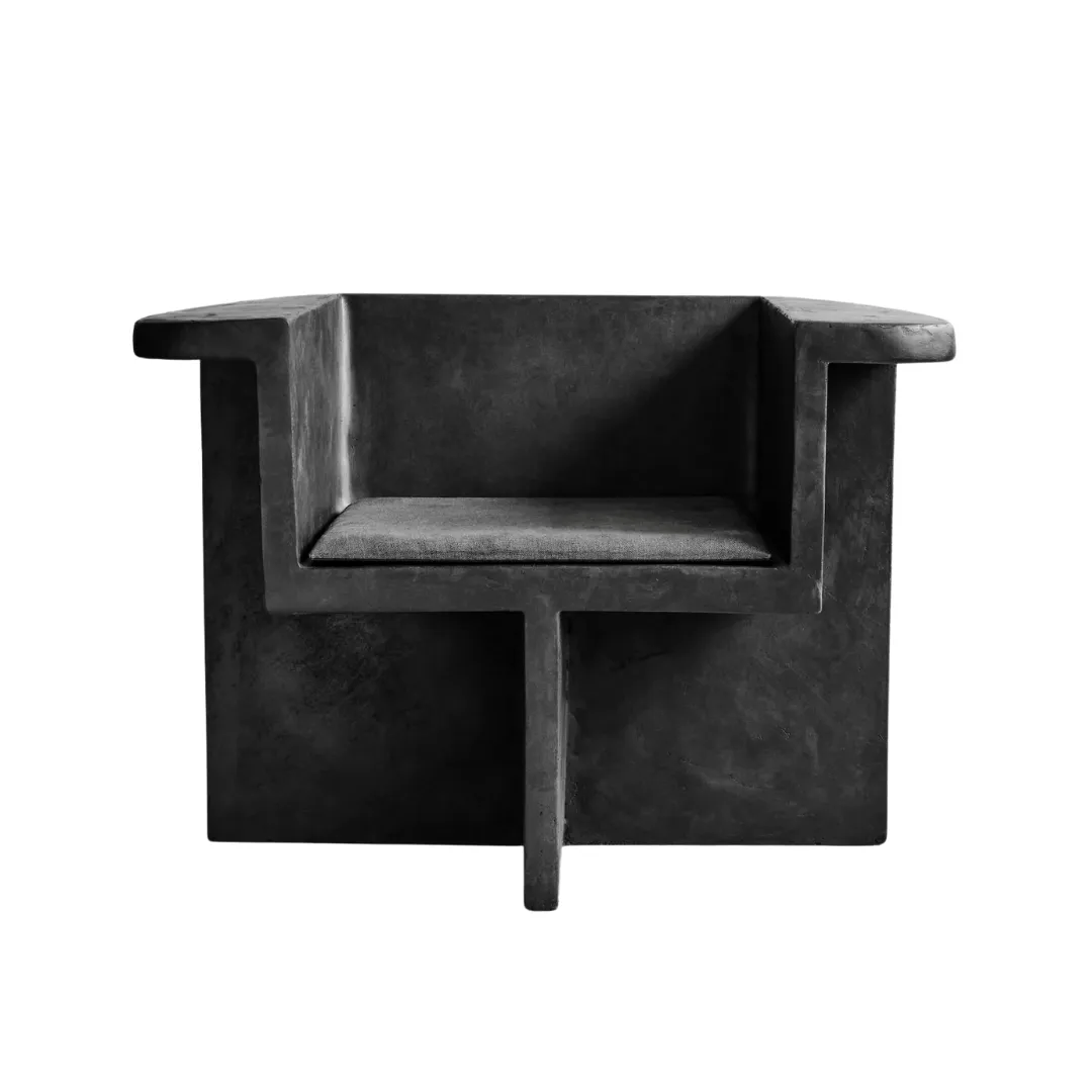 Brutus Lounge Cushion | Charcoal 51x46x3cm Zoco Home