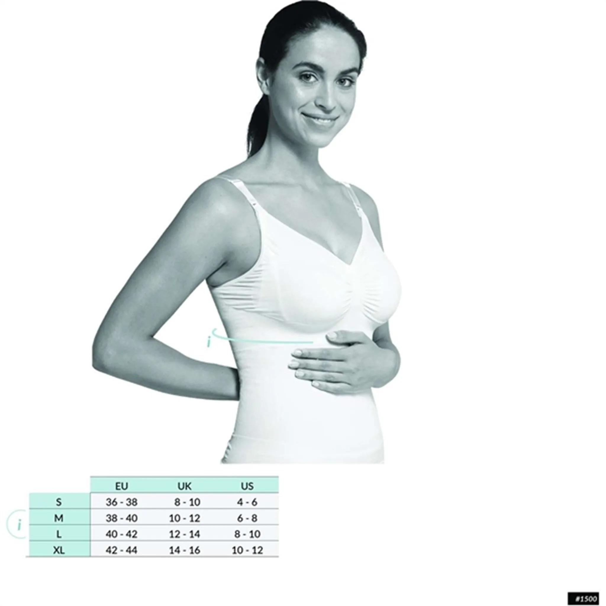 Carriwell Nursing Top w. Shapewear Black