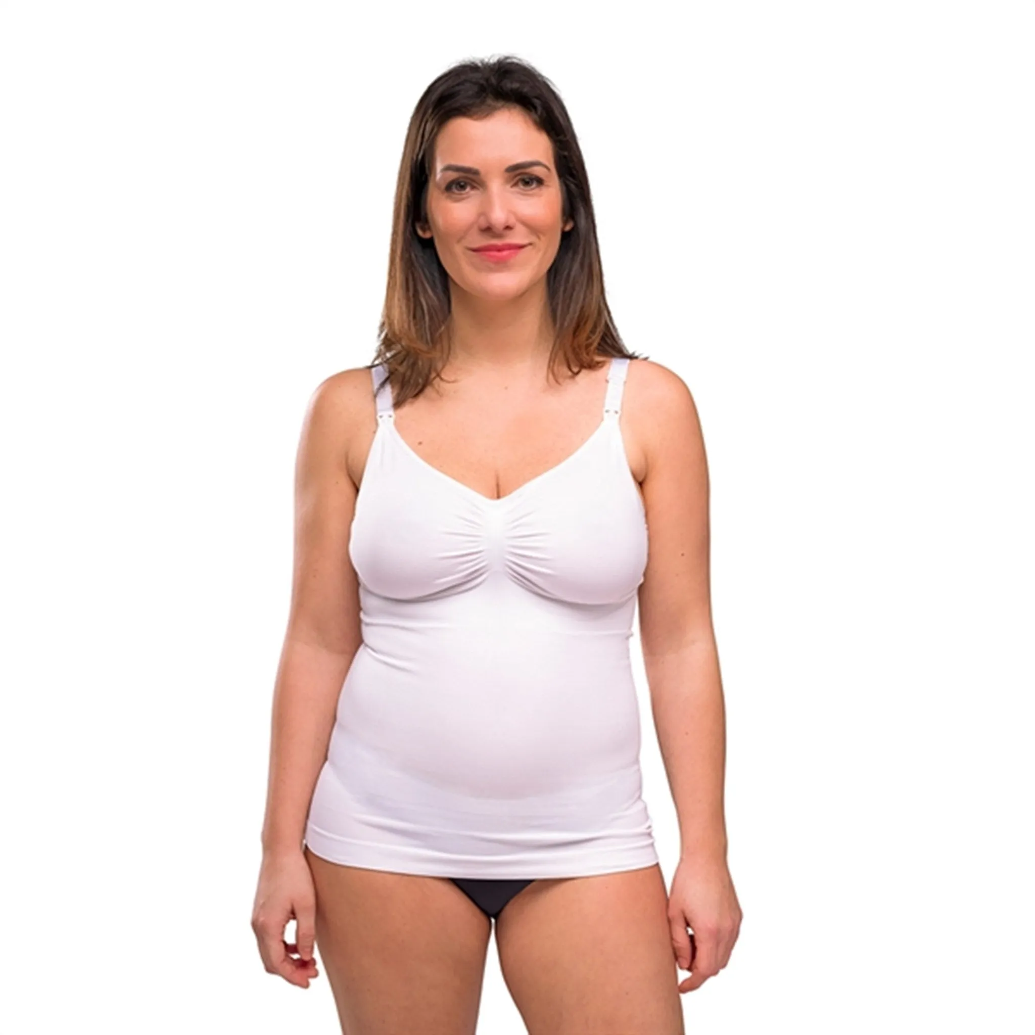 Carriwell Nursing Top w. Shapewear White