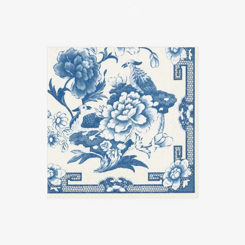 Caspari | Blue and White Napkin