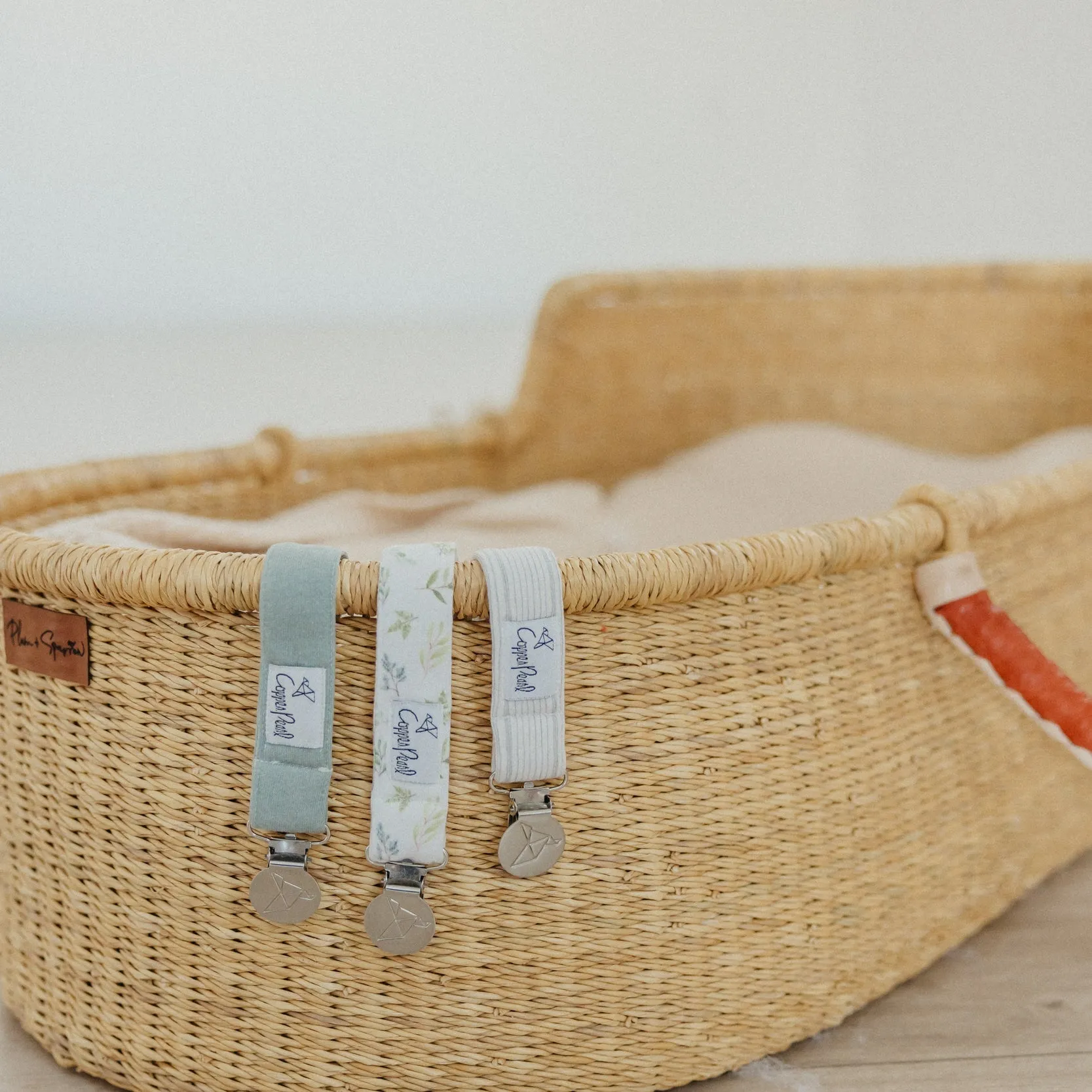 Copper Pearl Binky Clips | Haven
