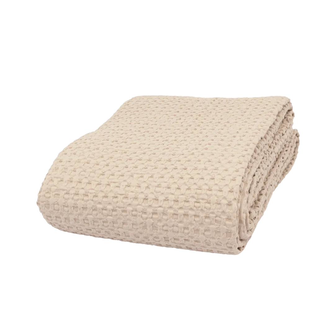 Cotton Bed Cover | Beige Zoco Home