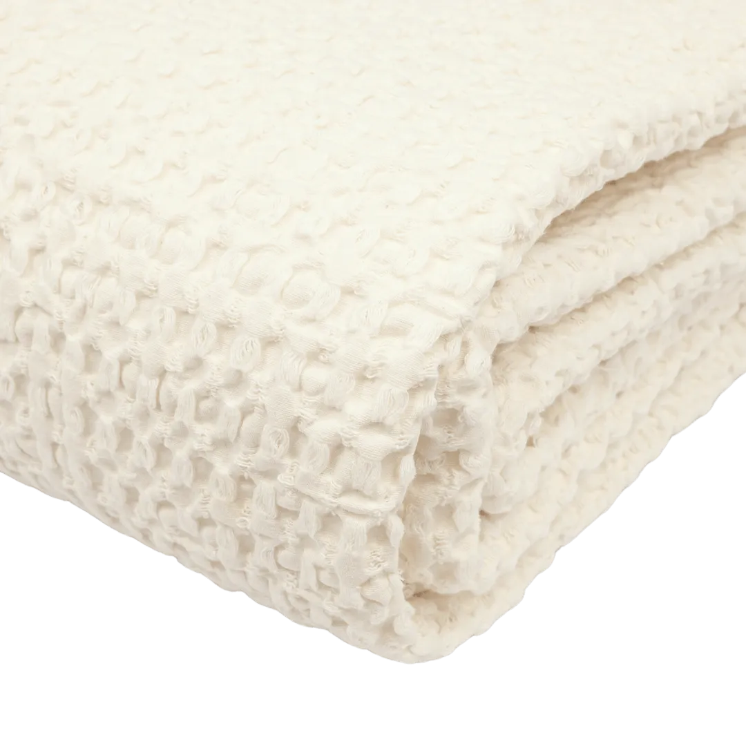 Cotton Bed Cover | Ivory Zoco Home