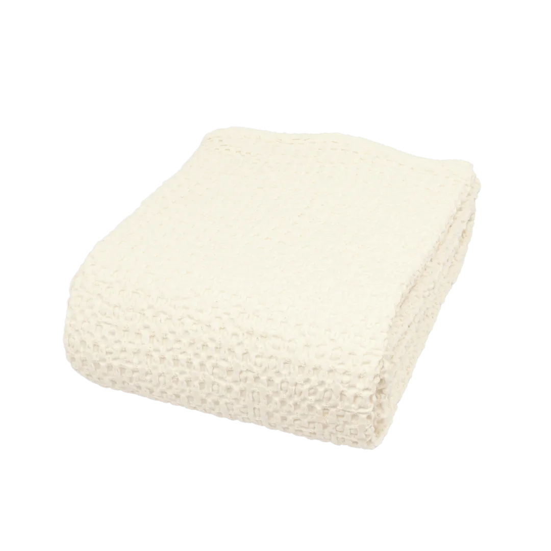 Cotton Bed Cover | Ivory Zoco Home