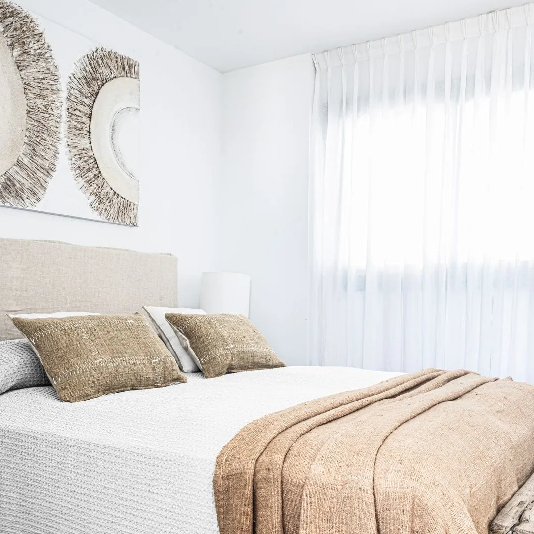 Cotton Hand Woven Bed Cover  | Oatmeal 270x270cm Zoco Home