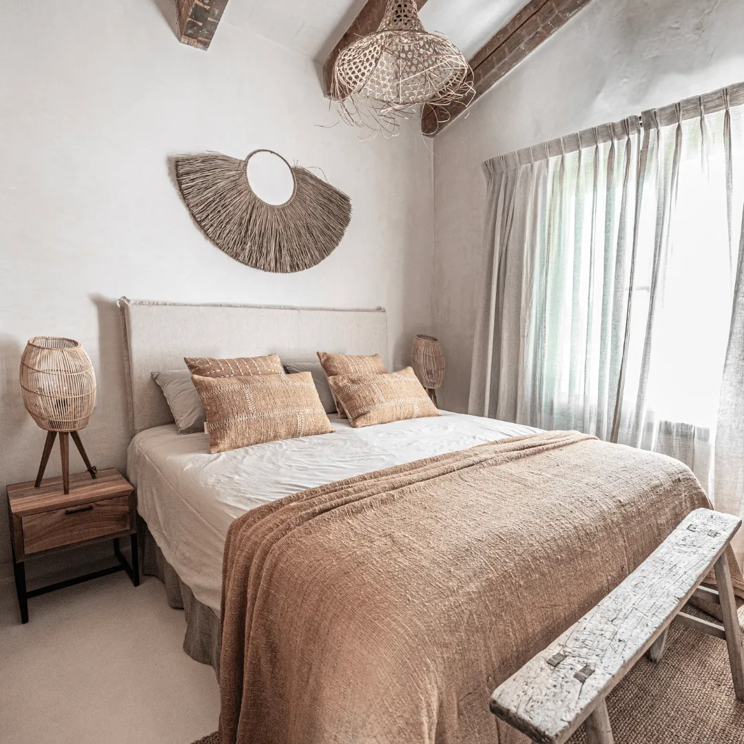 Cotton Hand Woven Bed Cover  | Oatmeal 270x270cm Zoco Home