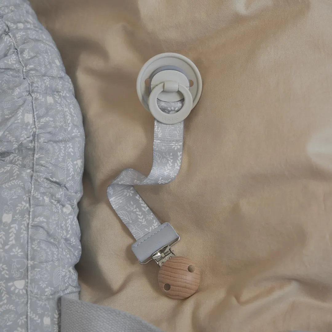 Elodie Details Pacifier Clip - Monkey Sunrise Pink - Wood Clip