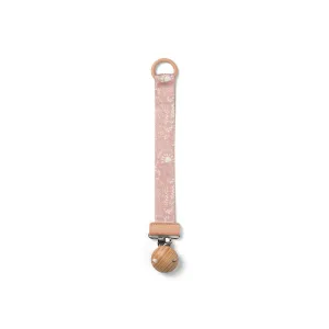 Elodie Details Pacifier Clip - Monkey Sunrise Pink - Wood Clip