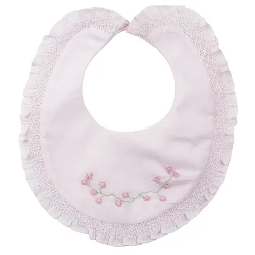 Feltman Brothers Pink Rose Garden Bib