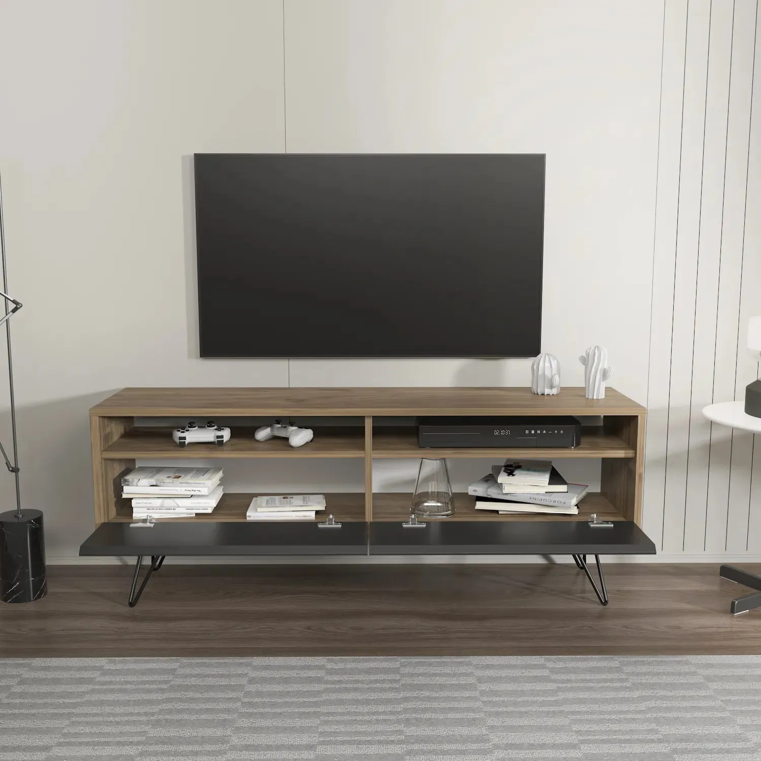 Flay 55" Wide TV Stand for TVs up to 65" | Media Console Decorotika