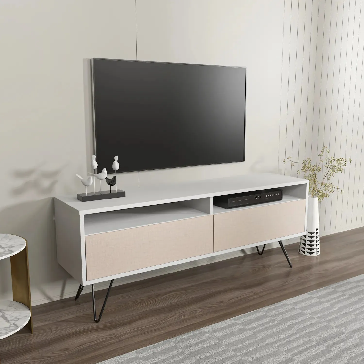 Flay 55" Wide TV Stand for TVs up to 65" | Media Console Decorotika