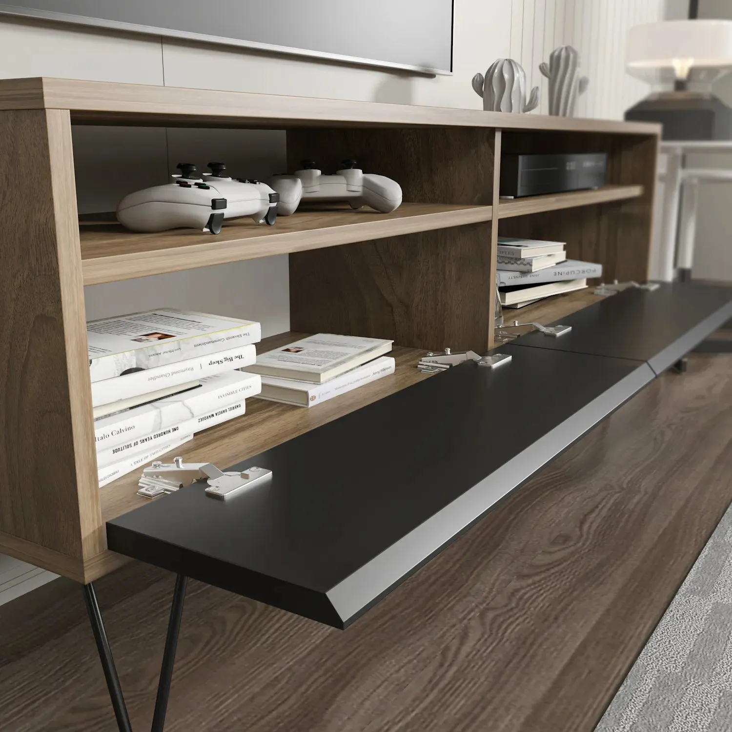 Flay 55" Wide TV Stand for TVs up to 65" | Media Console Decorotika