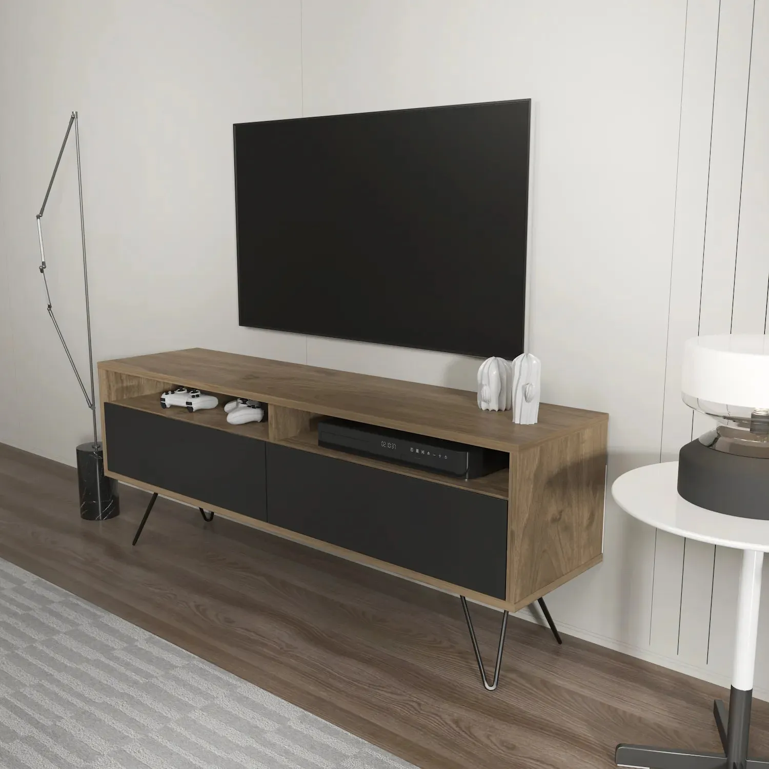 Flay 55" Wide TV Stand for TVs up to 65" | Media Console Decorotika