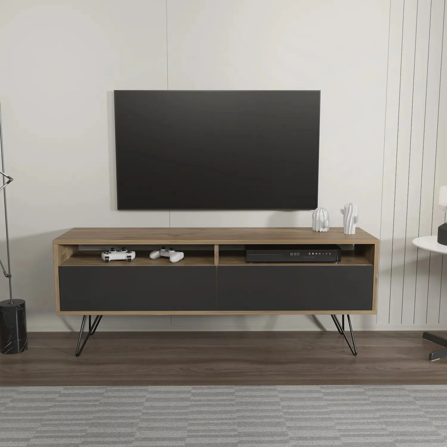 Flay 55" Wide TV Stand for TVs up to 65" | Media Console Decorotika