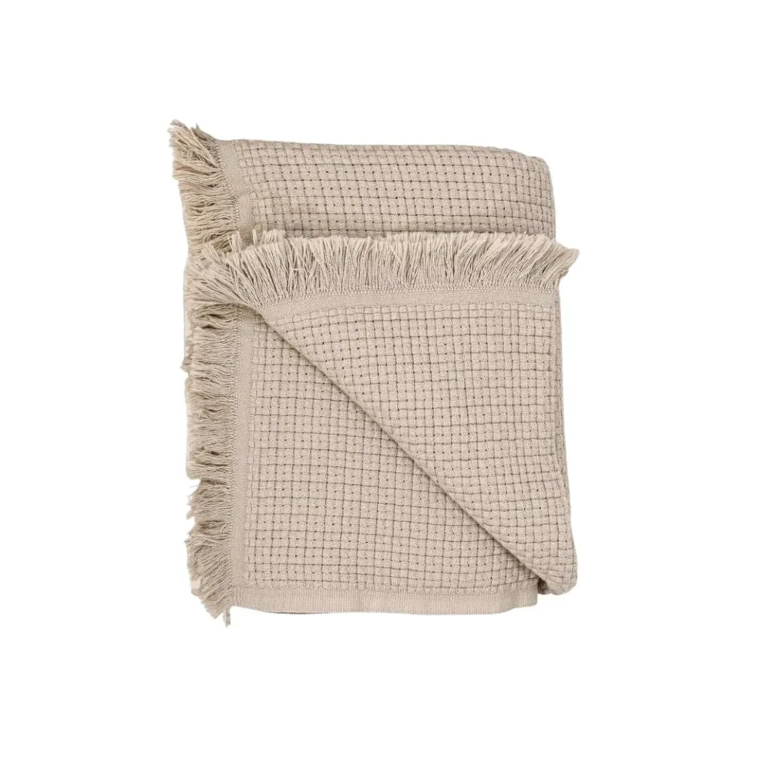 Fouta Throw | Beige 125x180cm Zoco Home