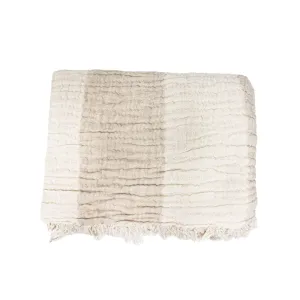 Fouta Throw | Black / White / Sand | 160x150cm Zoco Home