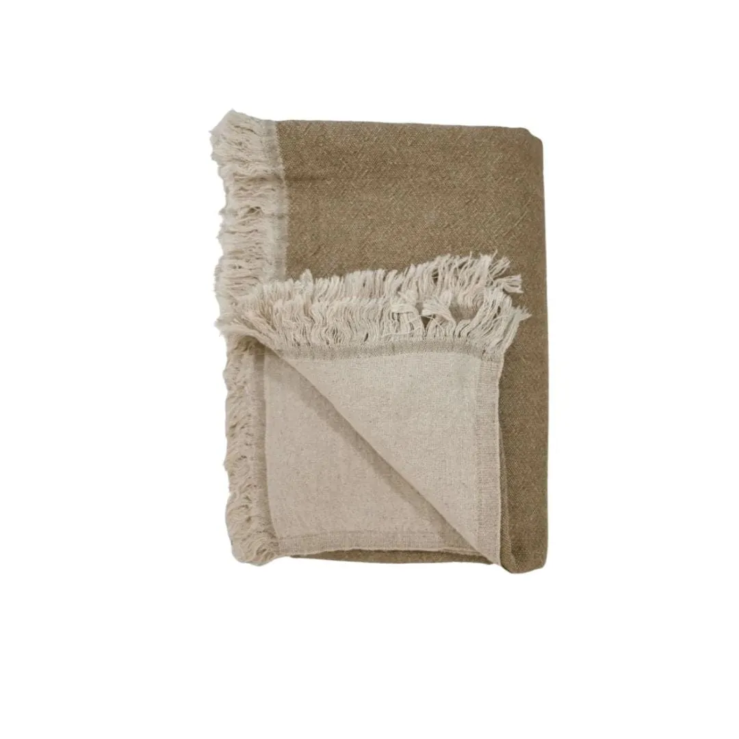 Fouta Throw | Double-Sided | Butternut 135x185cm Zoco Home