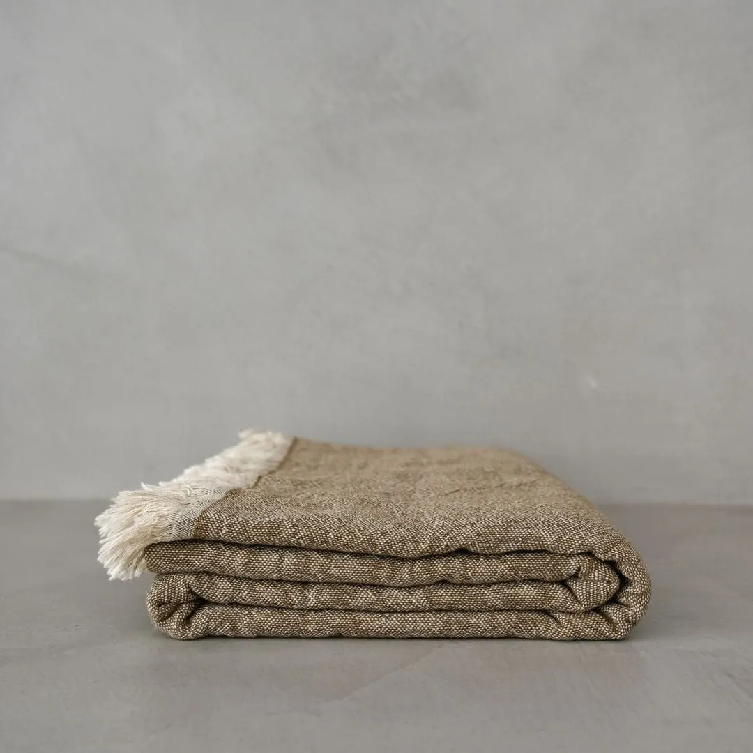 Fouta Throw | Double-Sided | Butternut 135x185cm Zoco Home