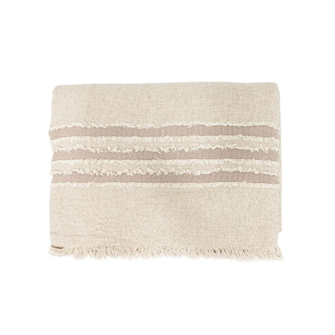 Fouta Throw | Natural / Sand | 135x200cm Zoco Home