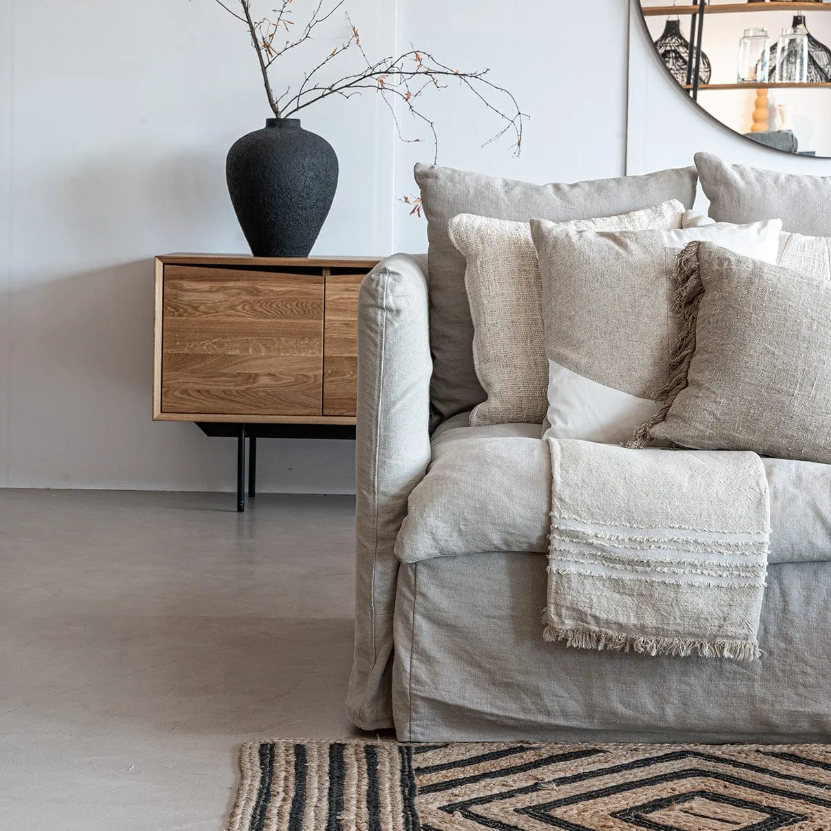 Fouta Throw | Natural / White | 135x200cm Zoco Home