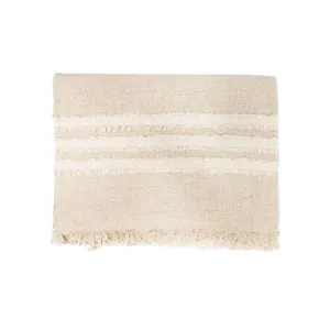 Fouta Throw | Natural / White | 135x200cm Zoco Home