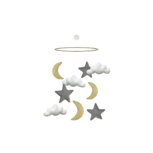 GAMCHA Mobile - Moon/Cloud/Star - Grey