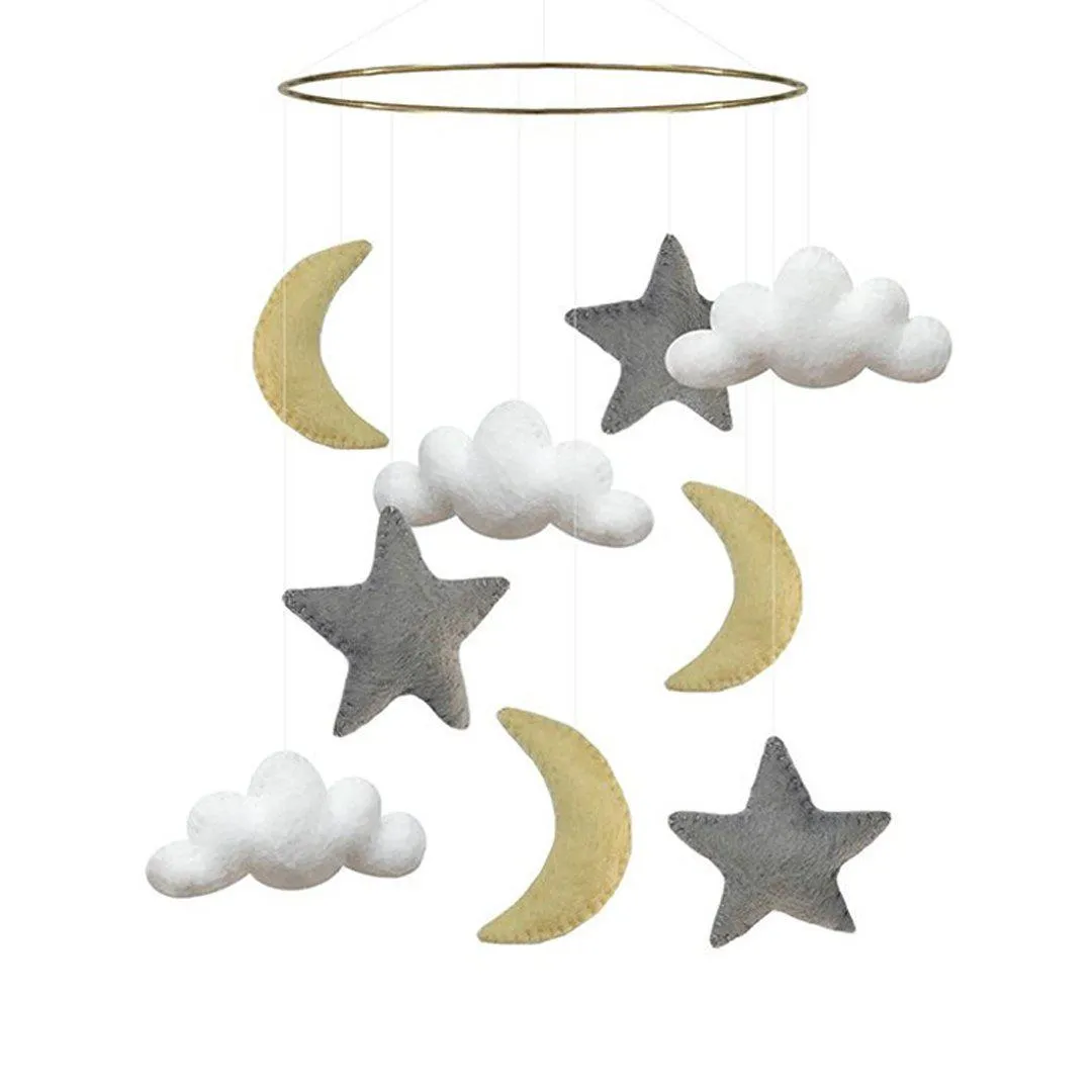 GAMCHA Mobile - Moon/Cloud/Star - Grey
