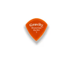 Gravity Picks Sunrise Big Mini 3mm Polished Orange