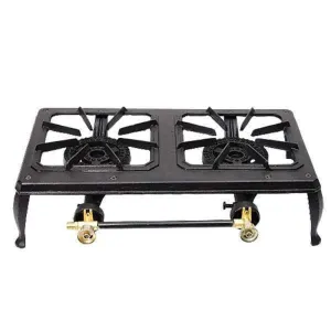 Home Basics Cast Iron Stove Stand 2B x 2 Ring