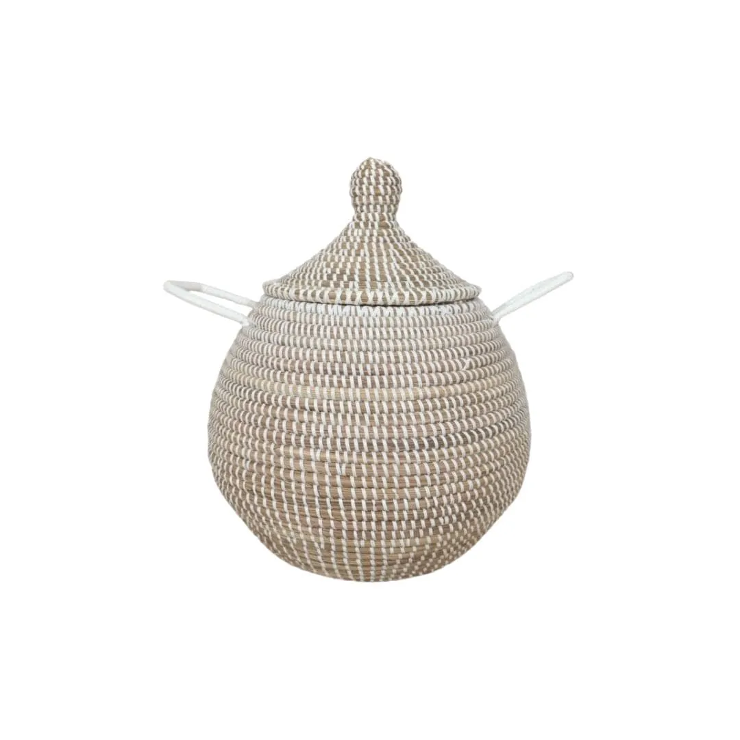 Kindia Basket | Natural/White | Medium Zoco Home