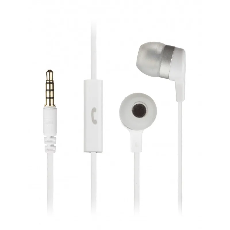 KitSound Mini Headset Wired In-ear Calls/Music White
