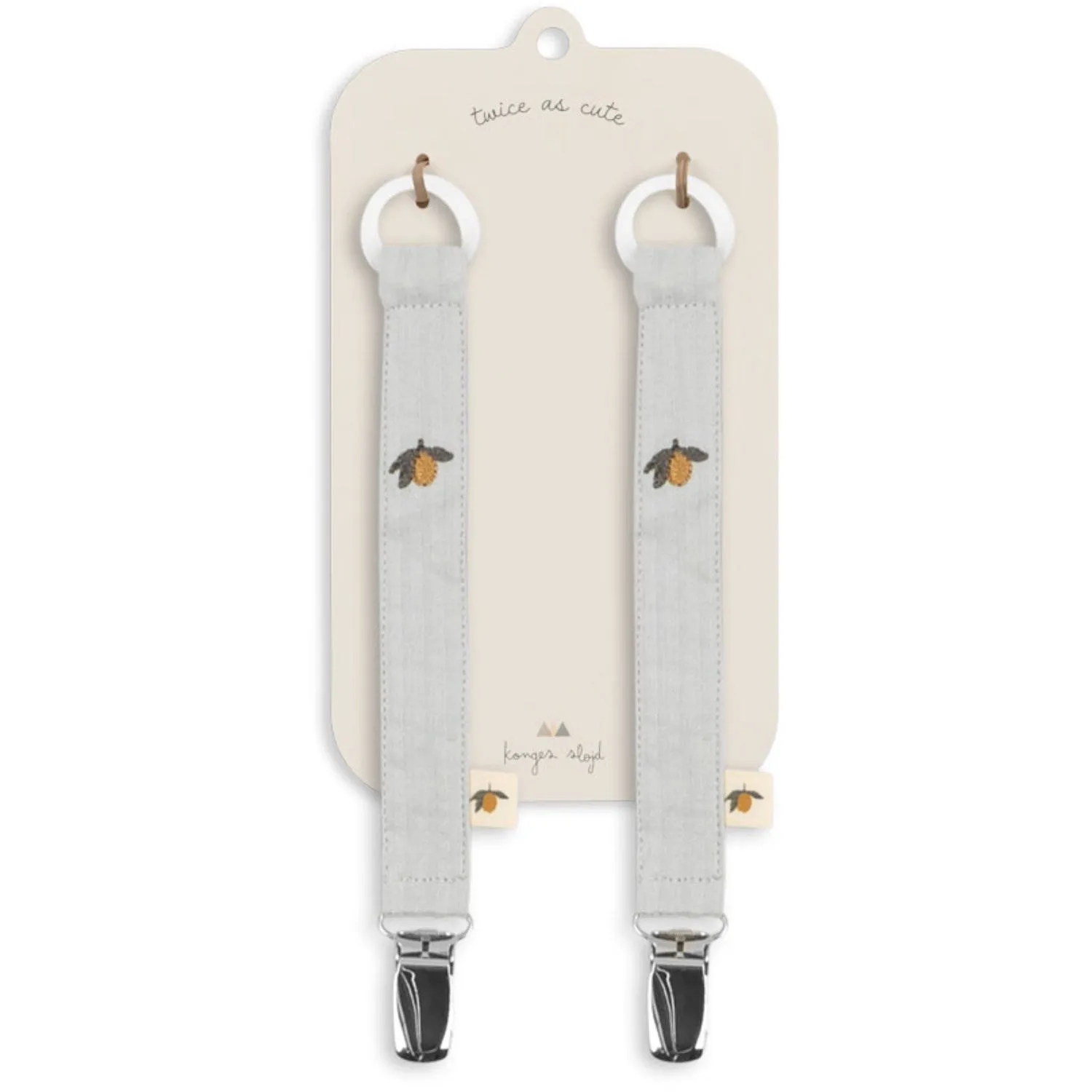 Konges Sløjd High-Rise 2 Pack Seersucker Pacifier Strap