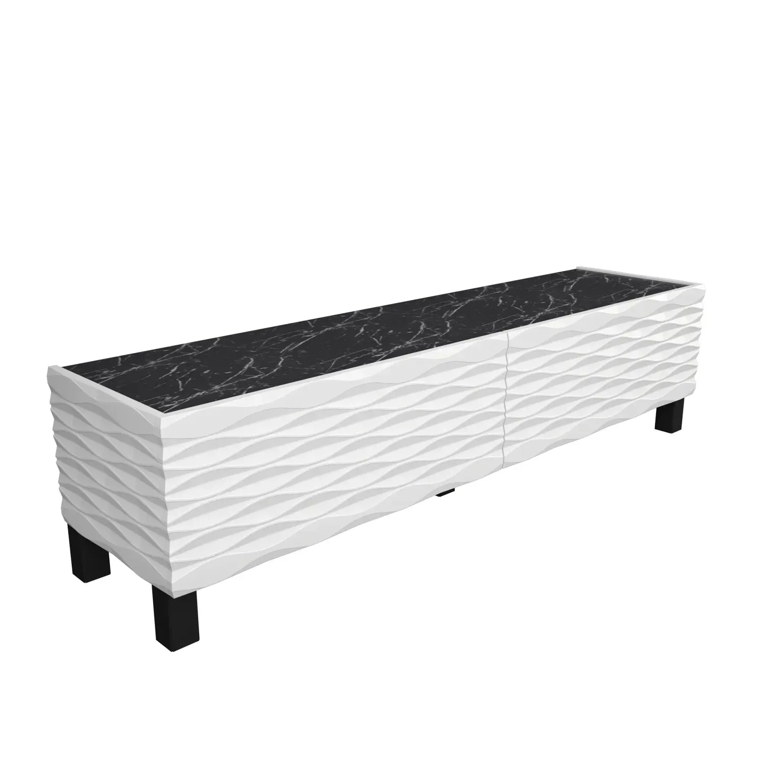 Lerze 59 inch Wide TV Stand Media Console fot TVs up to 65 inch Decorotika