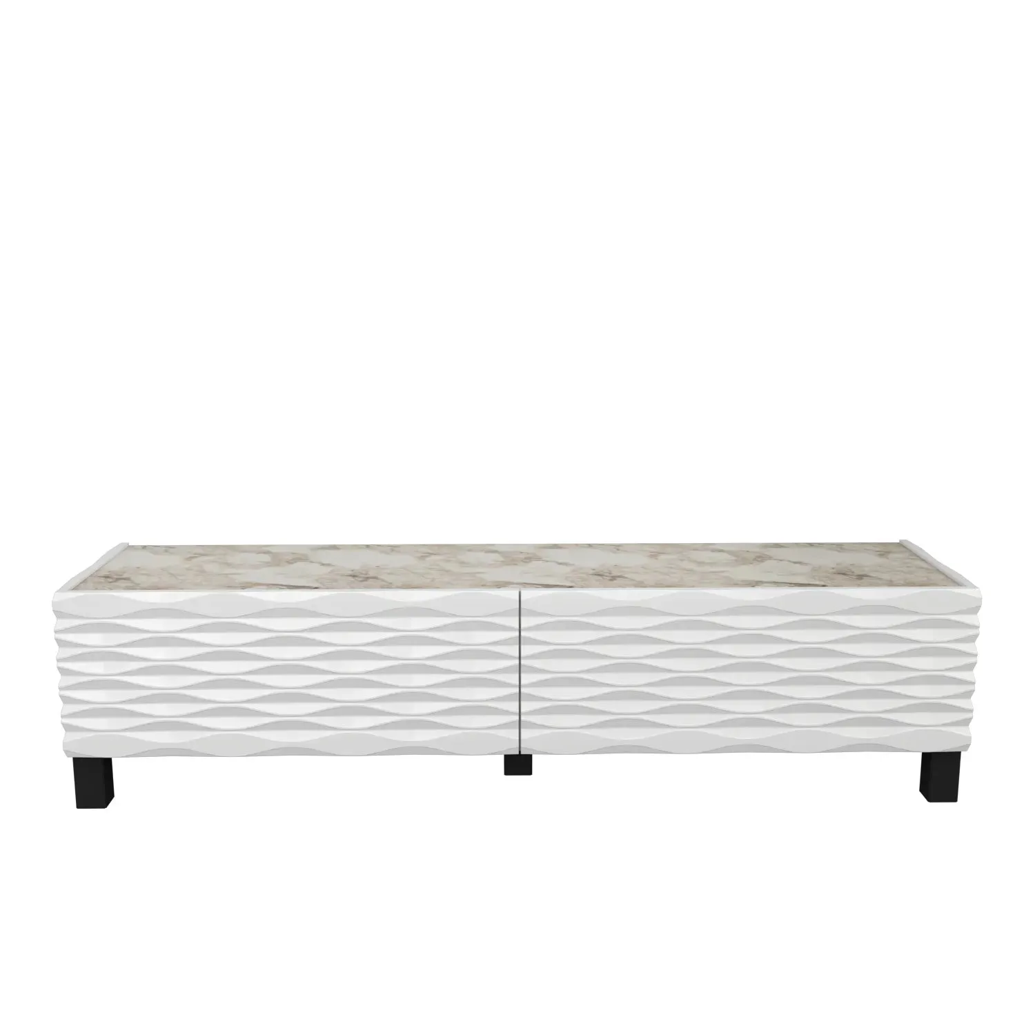 Lerze 59 inch Wide TV Stand Media Console fot TVs up to 65 inch Decorotika