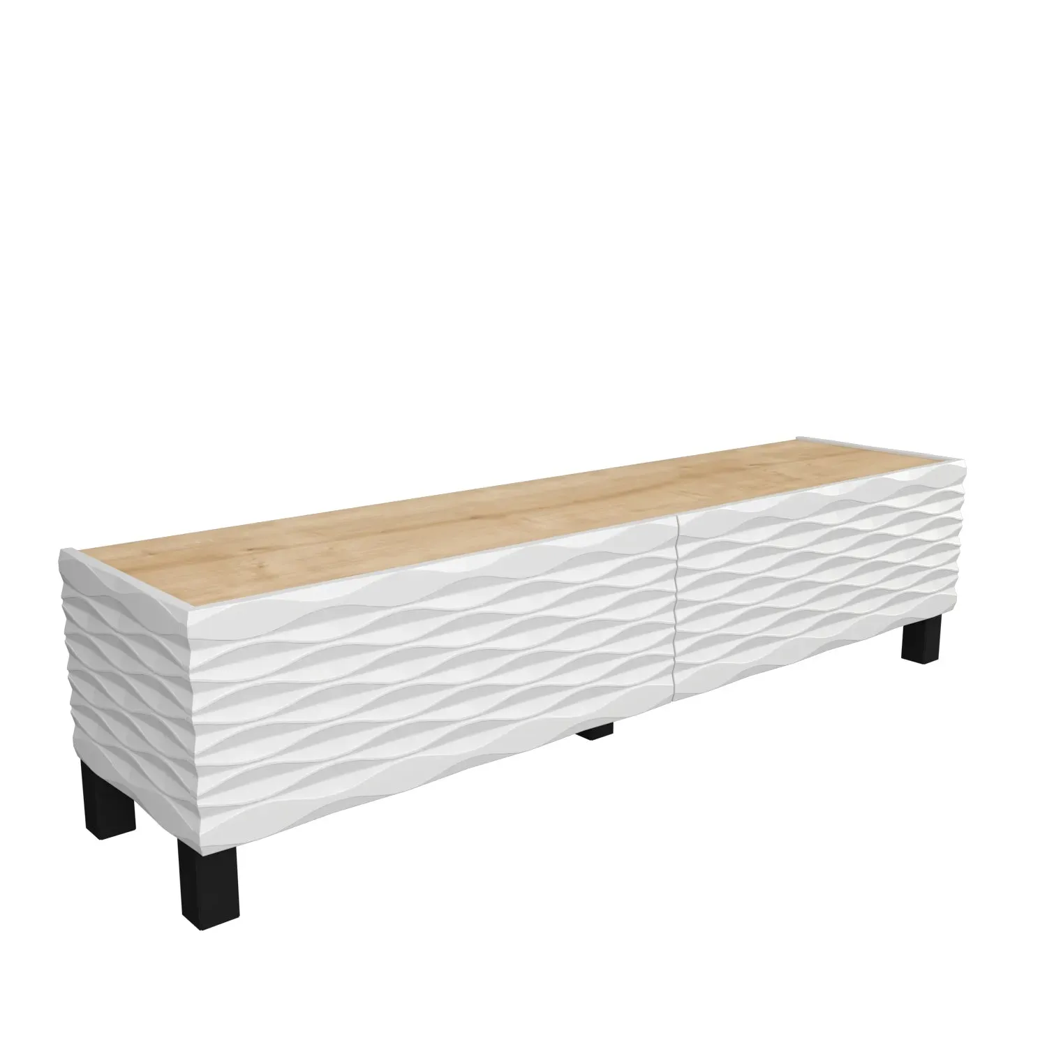 Lerze 59 inch Wide TV Stand Media Console fot TVs up to 65 inch Decorotika