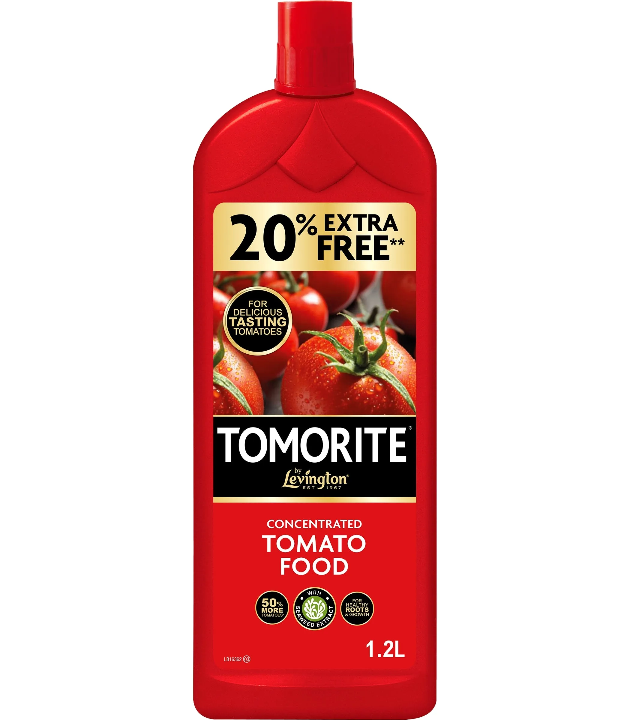Levington Tomorite Liquid Concentrate 1.2L 20% Extra Free