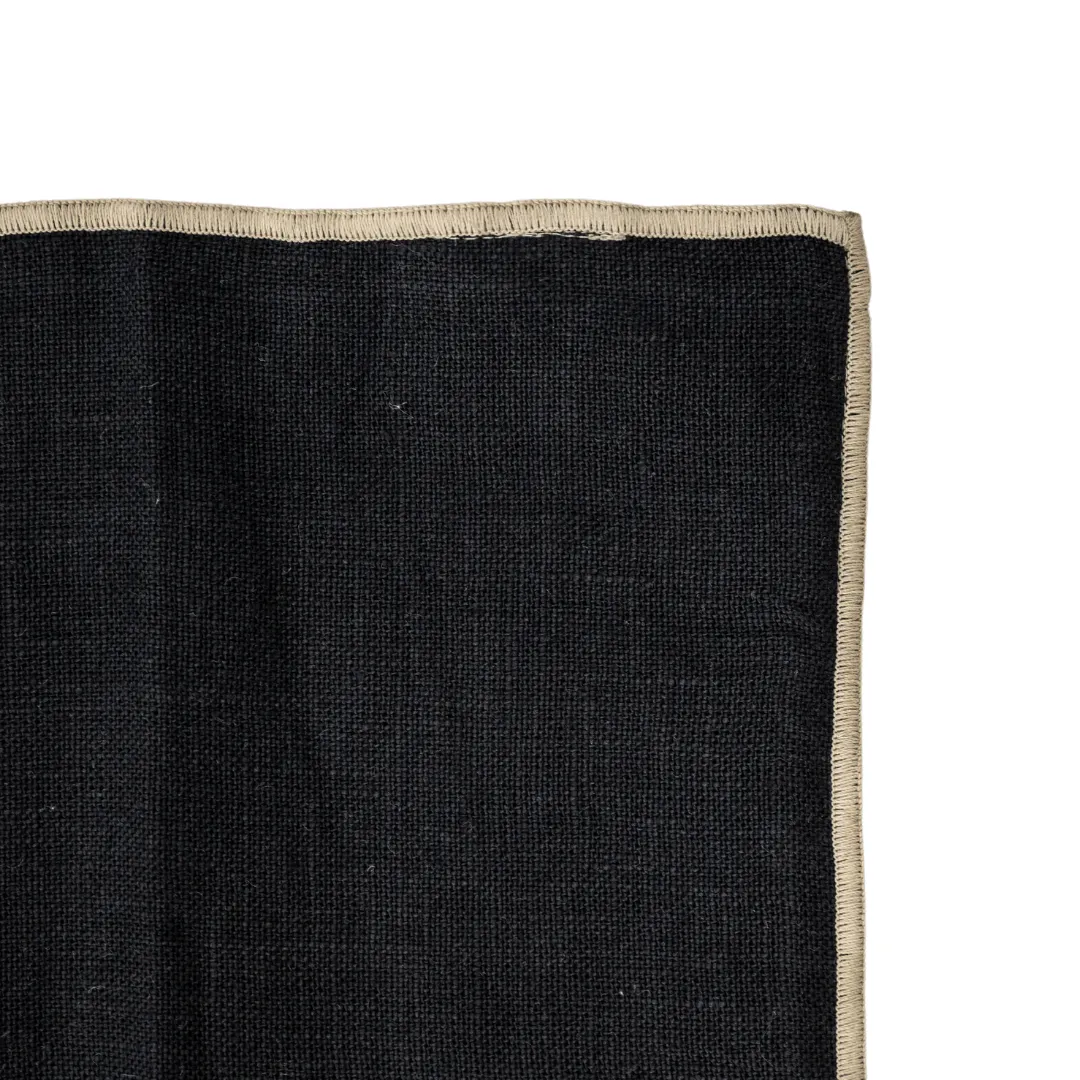 Linen Cushion Cover Nai Edge | Black 40x60cm Zoco Home