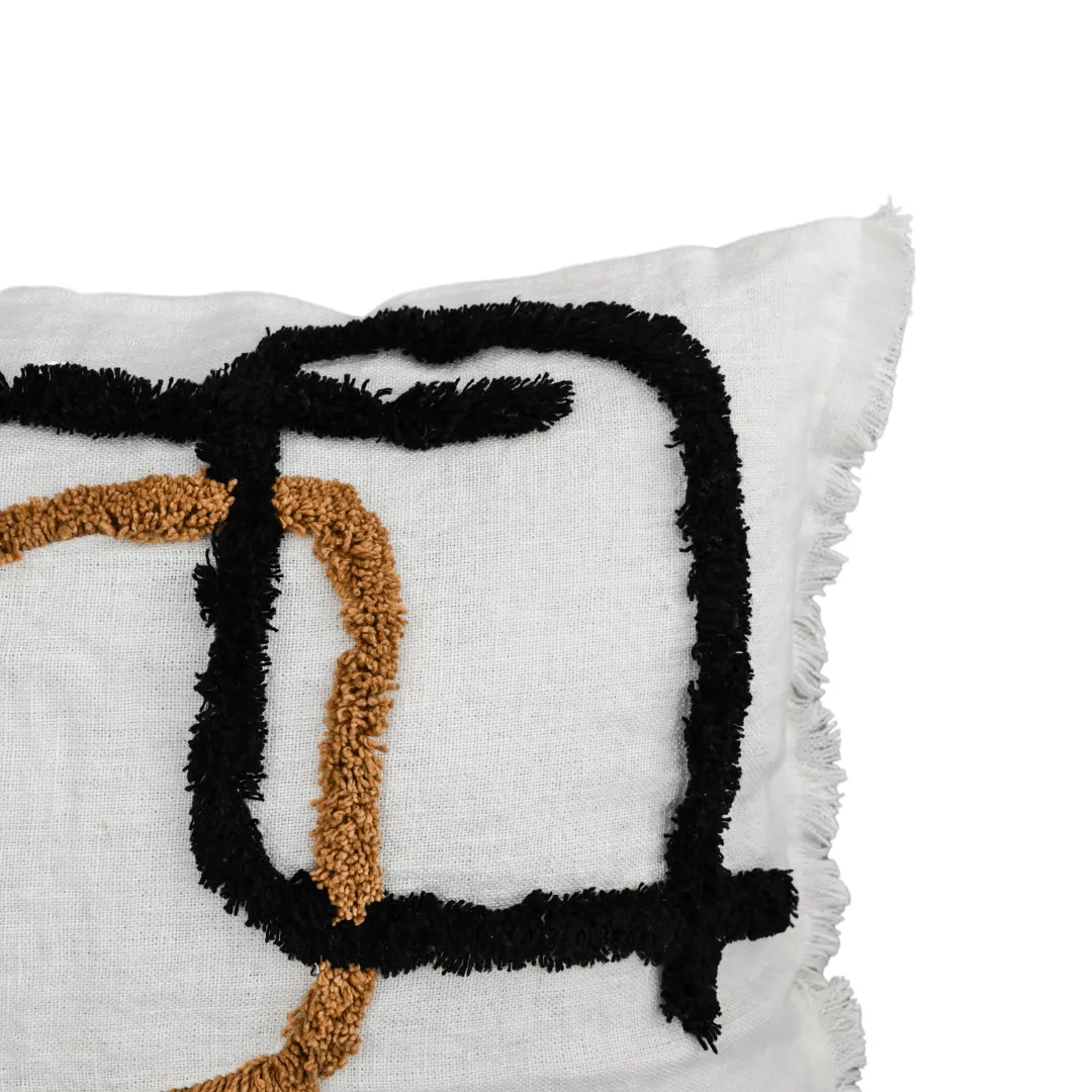 Linen/Cotton Cushion Cover | Ivory 45x45cm Zoco Home