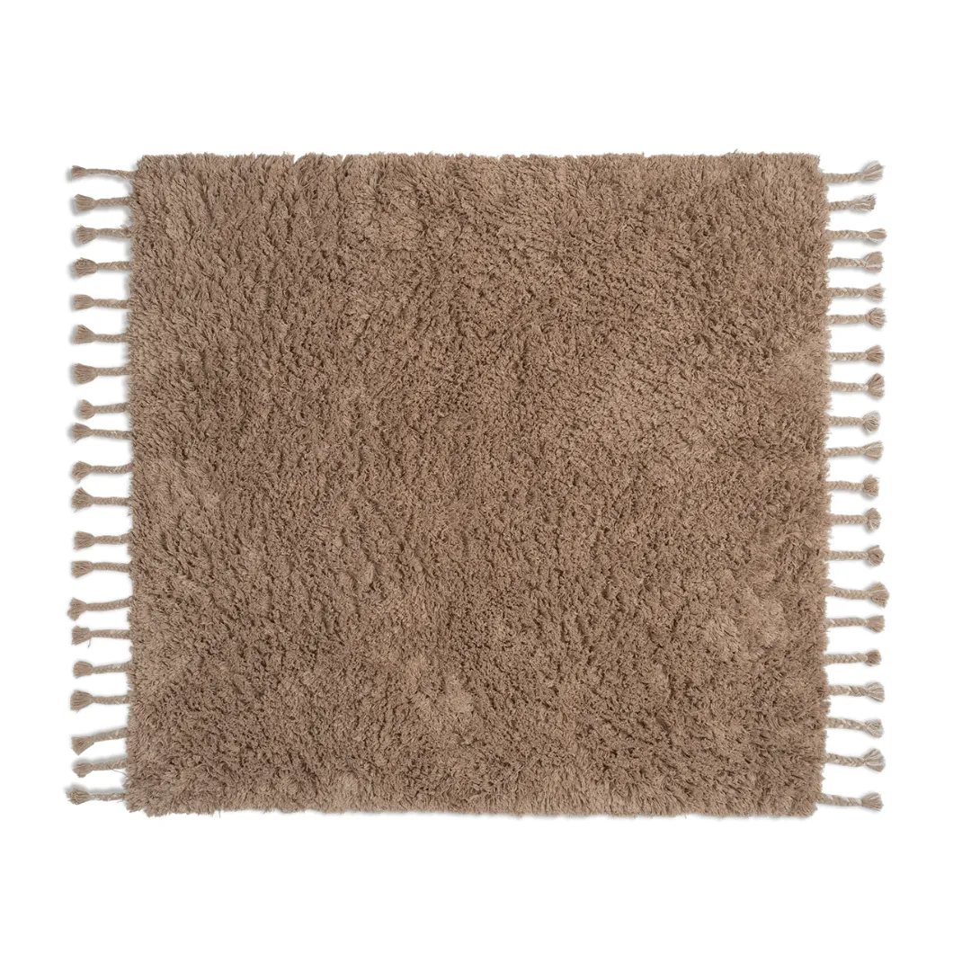 Long Pile Rug | Sand 140x140cm Zoco Home