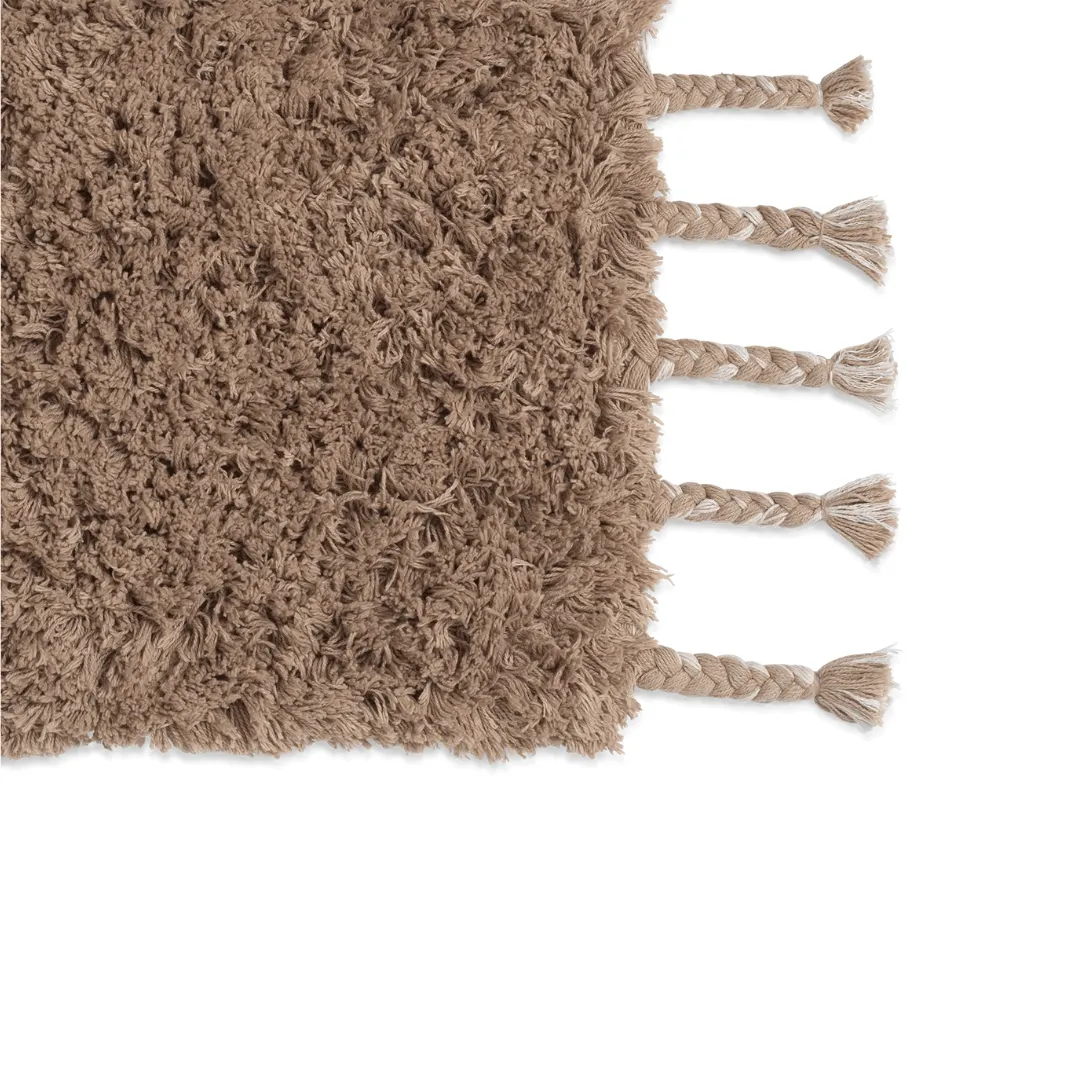 Long Pile Rug | Sand 140x140cm Zoco Home