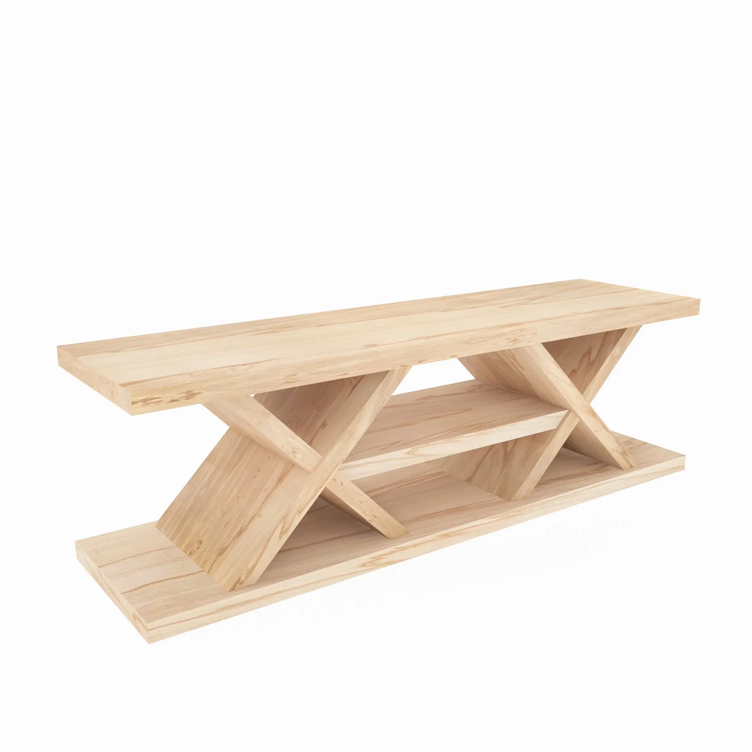 Massi 55'' Solid Wood TV Stand Console Table Decorotika
