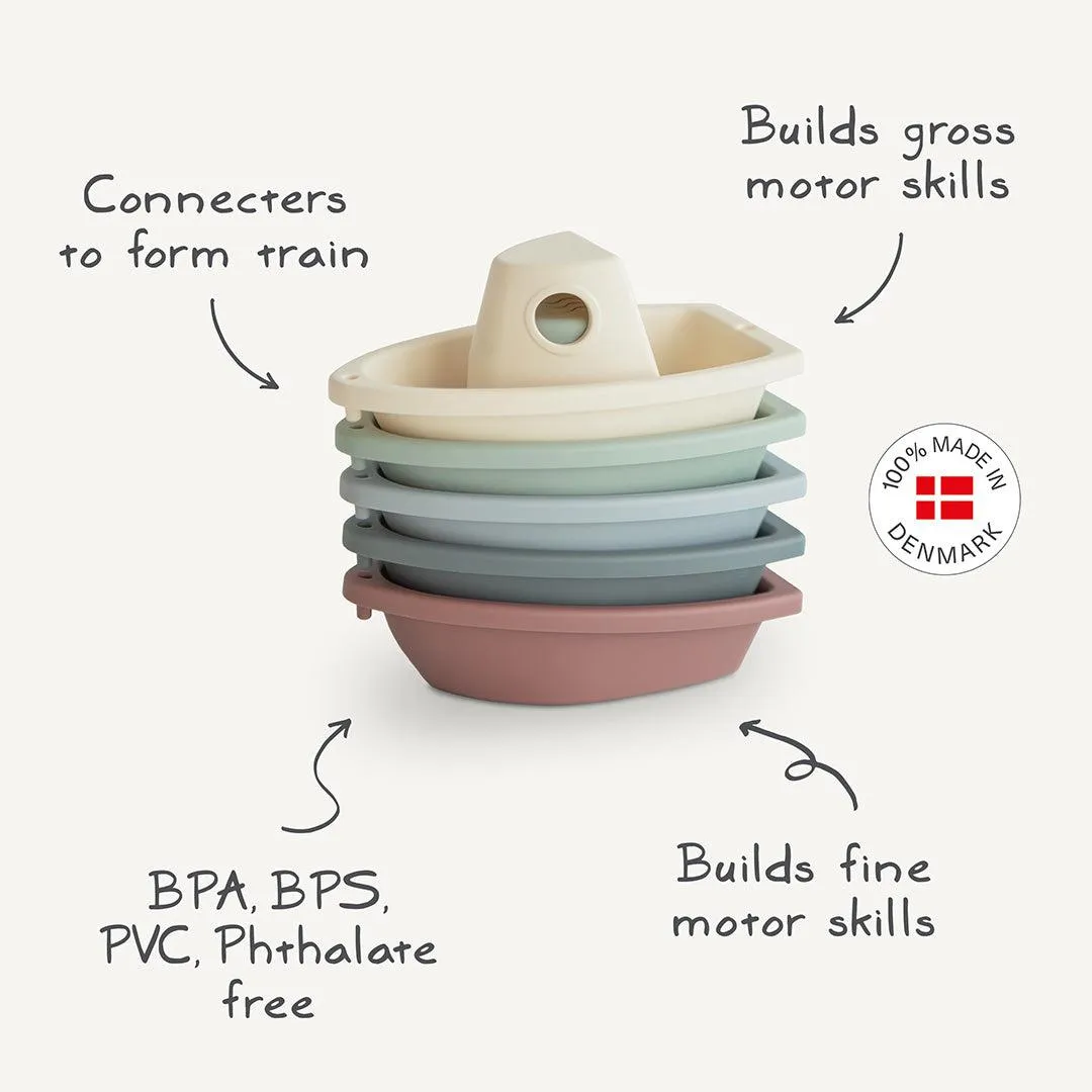 Mushie Bath Play Set - Boats Ocean